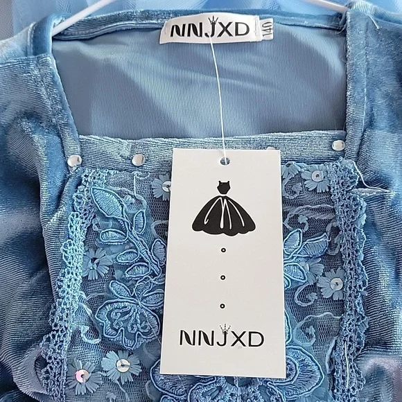 Cinderella Costume Girls  Princess Dress Size 140 (8 Years) NEW - Picture 16 of 16